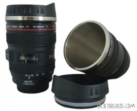 taza canon acero termo camara canon